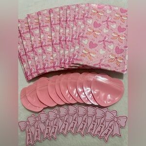 Pink Bows & Hearts Bubble Mailers & Shipping Supplies Set 🎀💕